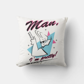 Johnny Bravo - Man I'm Pretty Retro Graphic Throw Pillow