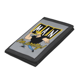 Johnny Bravo - Man I'm Pretty Tri-fold Wallet