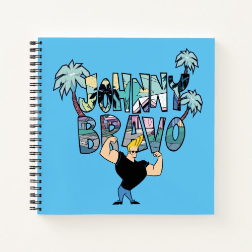 Johnny Bravo Palm Tree Name Notebook