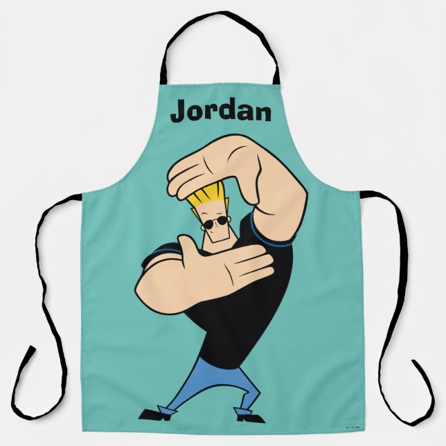 Johnny Bravo Picture Frame Pose Apron (Front)