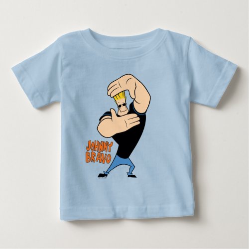 Johnny Bravo Picture Frame Pose Baby T_Shirt