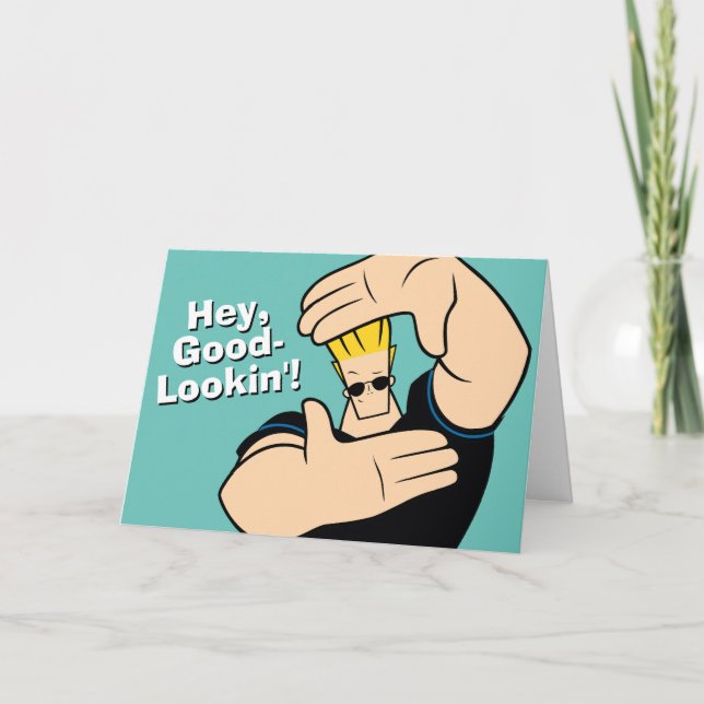 Johnny Bravo Picture Frame Pose Card (Front)
