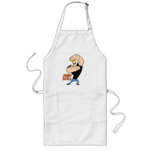 Johnny Bravo Picture Frame Pose Long Apron