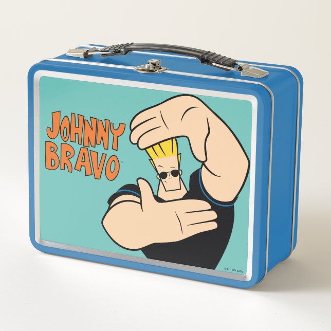Johnny Bravo Picture Frame Pose Metal Lunch Box (Front)