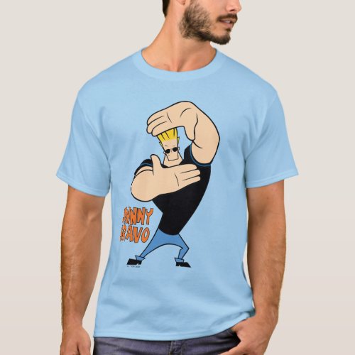 Johnny Bravo Picture Frame Pose T_Shirt