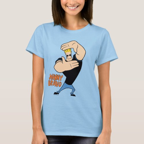 Johnny Bravo Picture Frame Pose T_Shirt