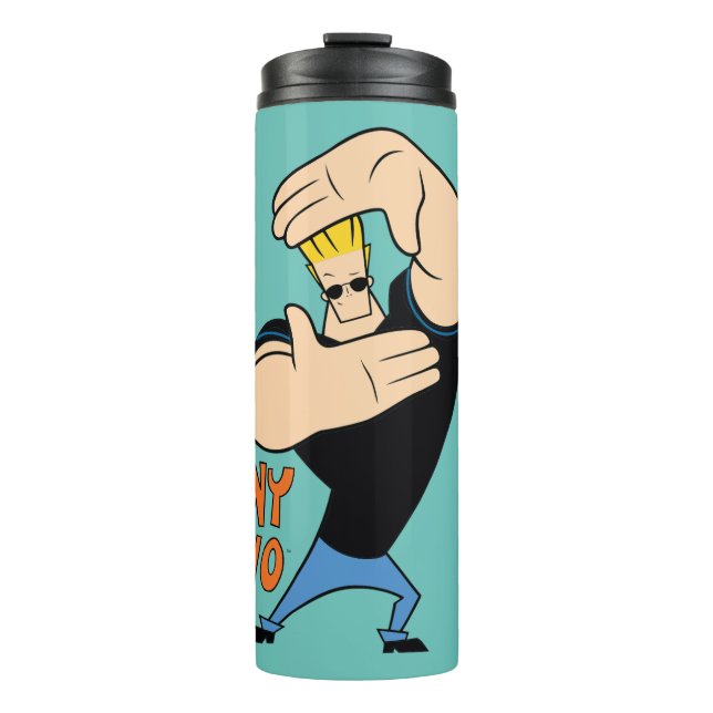 Johnny Bravo Picture Frame Pose Thermal Tumbler (Front)