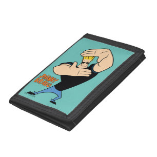 Johnny Bravo Picture Frame Pose Tri-fold Wallet