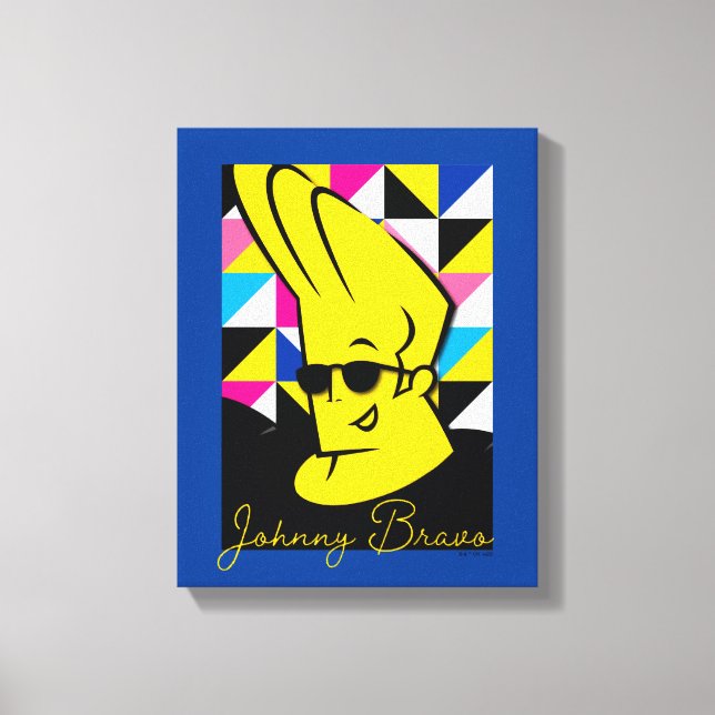 Johnny Bravo Pop Art Graphic Canvas Print (Front)