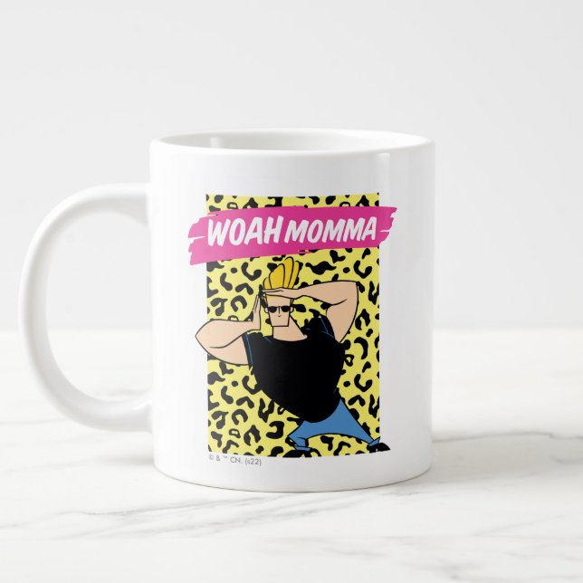 Johnny Bravo - Woah Momma Giant Coffee Mug (Left)