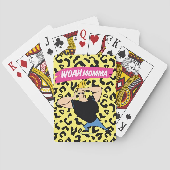 Johnny Bravo Woah Momma Playing Cards Zazzle