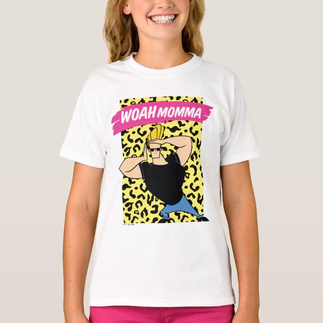 Johnny Bravo - Woah Momma T-Shirt (Front)