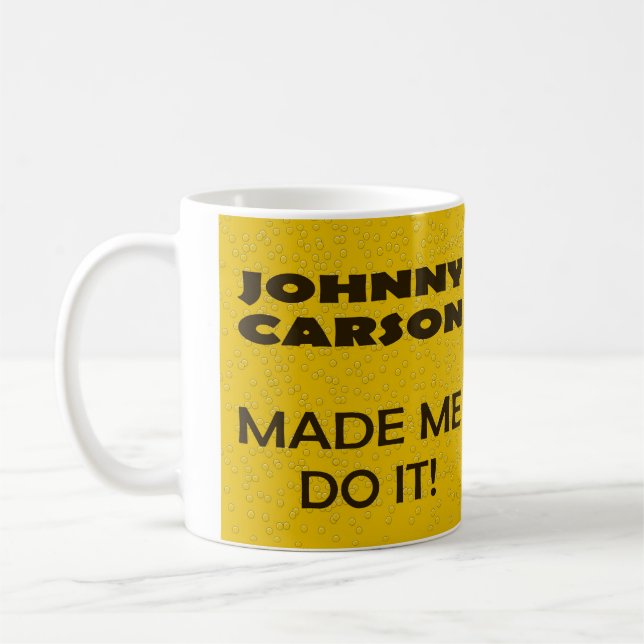 Johnny Carson joke mug for beer lovers (Left)