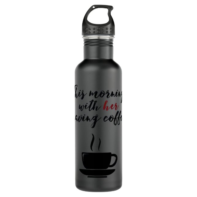 Johnny Cash Quote Stainless Steel Water Bottle (Front)