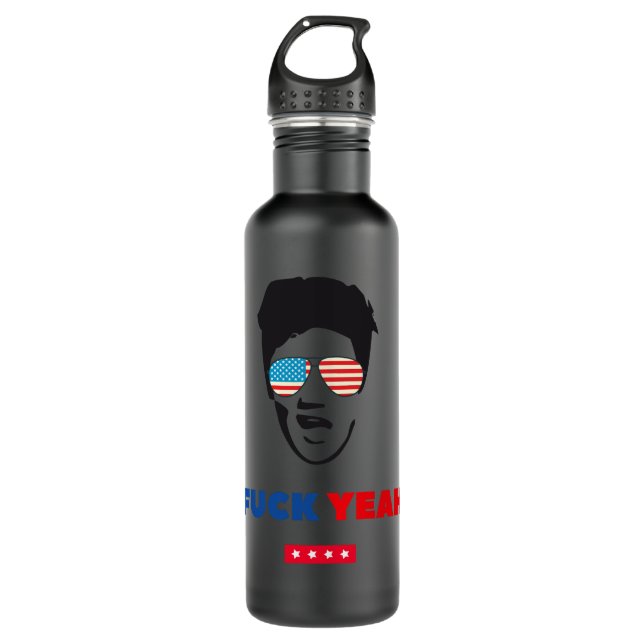 Johnny Cash, The Man In Black Stainless Steel Water Bottle (Front)