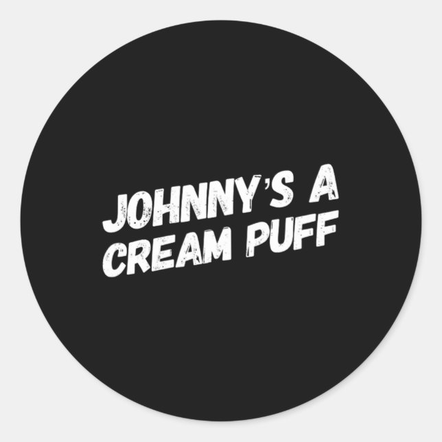 Johnny  classic round sticker (Front)