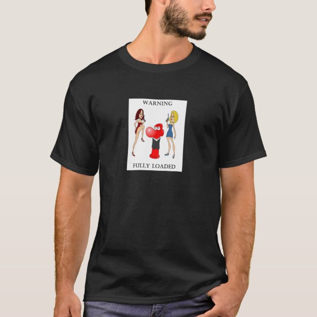 Johnny Condom Warning T-Shirt (Front)