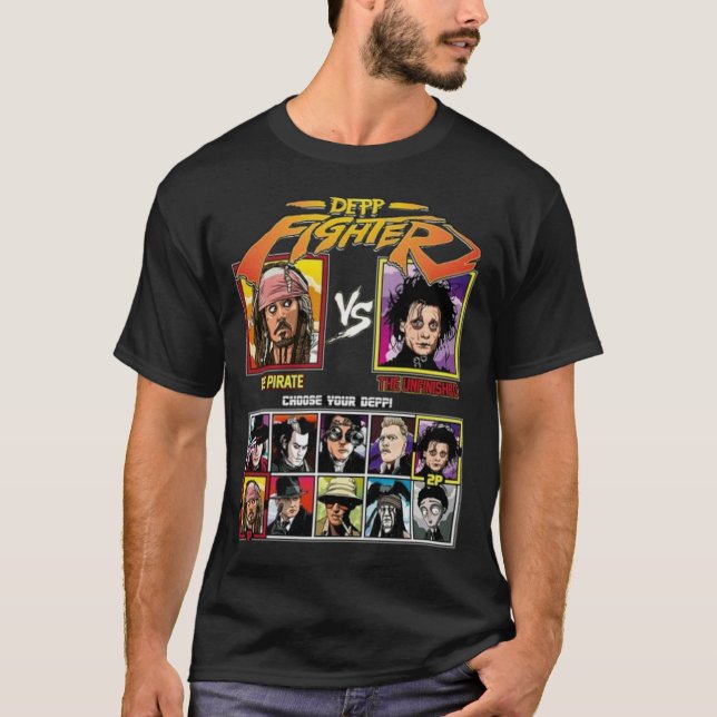 Johnny Depp Characters T-Shirt (Front)