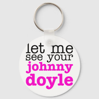Johnny Doyle Pink Keychain