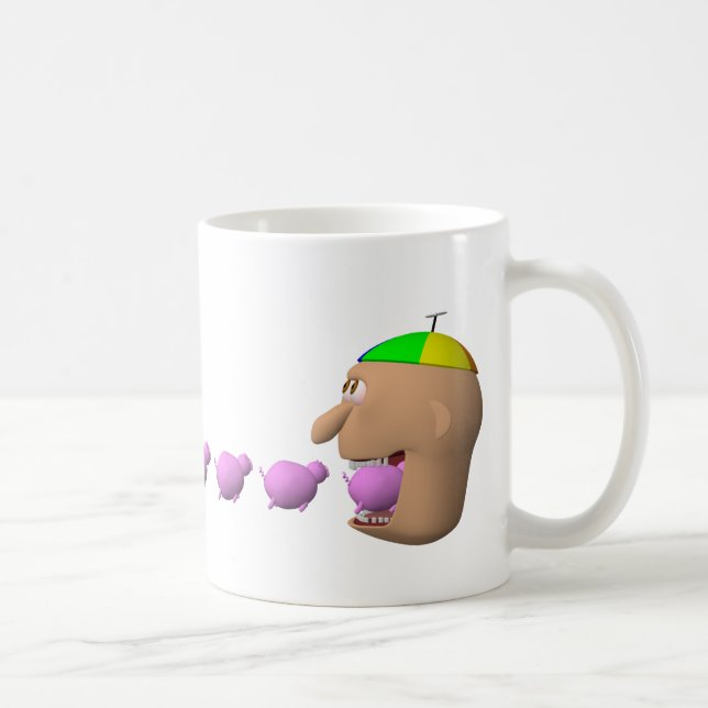 Johnny Eating Pigs Mug (Right)