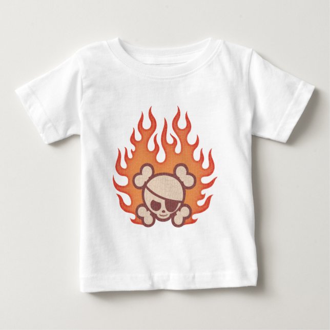 Johnny Flames Baby T-Shirt (Front)