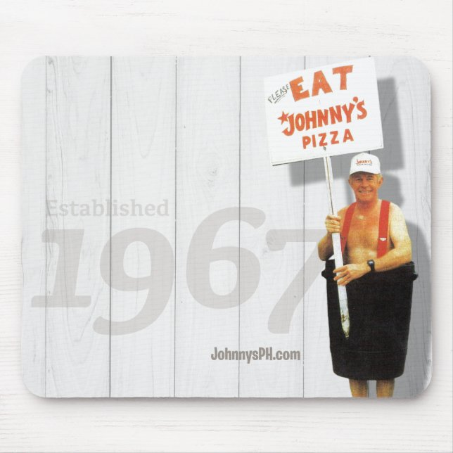 Johnny Huntsman Barrel Mouse Pad (Front)