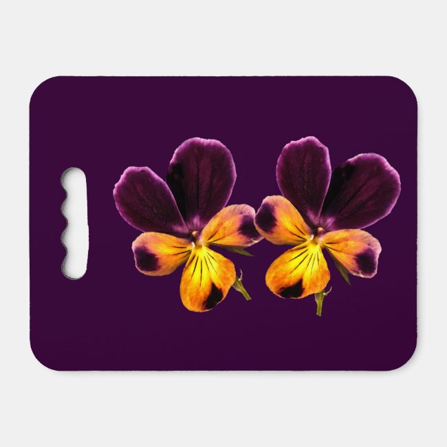Johnny Jump Up Viola Flowers Floral Kneeling Pad