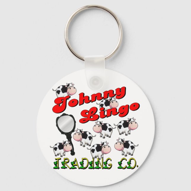 Johnny Lingo Trading Co. Keychain (Front)