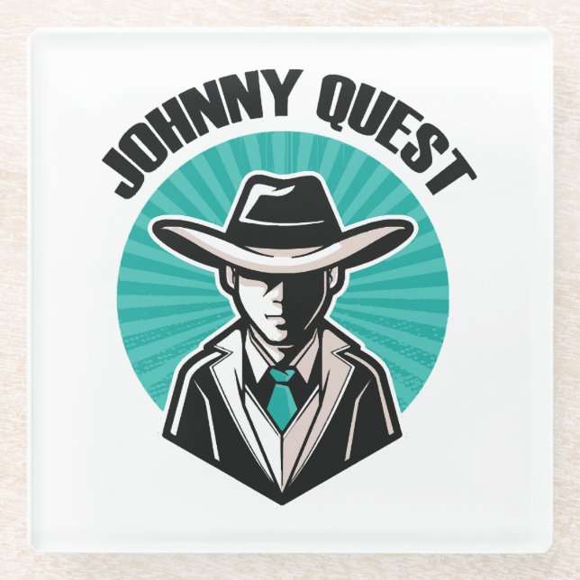 Johnny Quest Glass Coaster (Front)