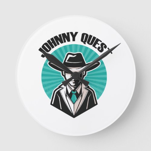 Johnny Quest Round Clock