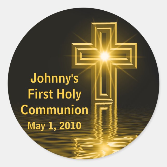 Johnny's First Holy Communion Stickers (Front)