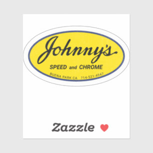 Johnny's Speed and Chrome Sticker