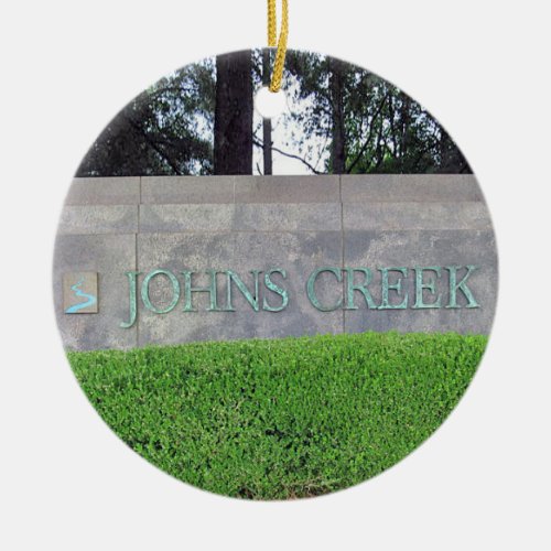 Johns Creek Johns Creek Georgia Johns Creek  Ceramic Ornament