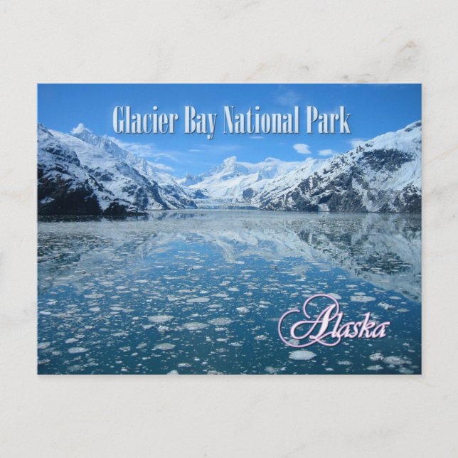 Johns Hopkins Glacier, Glacier Bay, Alaska Postcard (Front)