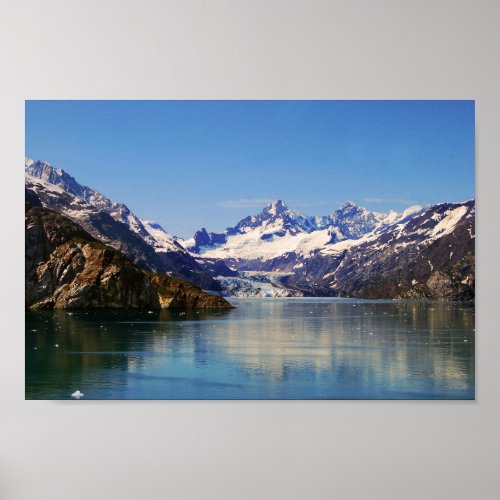 Johns Hopkins Glacier Panorama Alaska Poster