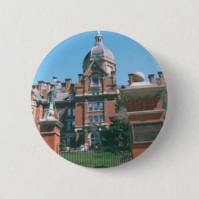 Johns Hopkins Hospital Pinback Button (Front)