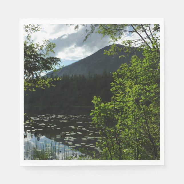 Johns Lake I at Glacier National Park Napkins (Front)