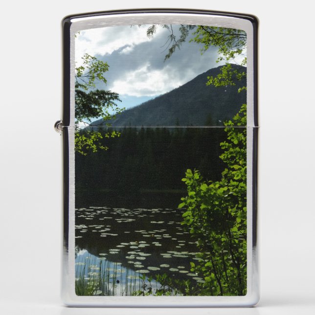 Johns Lake I at Glacier National Park Zippo Lighter (Front)