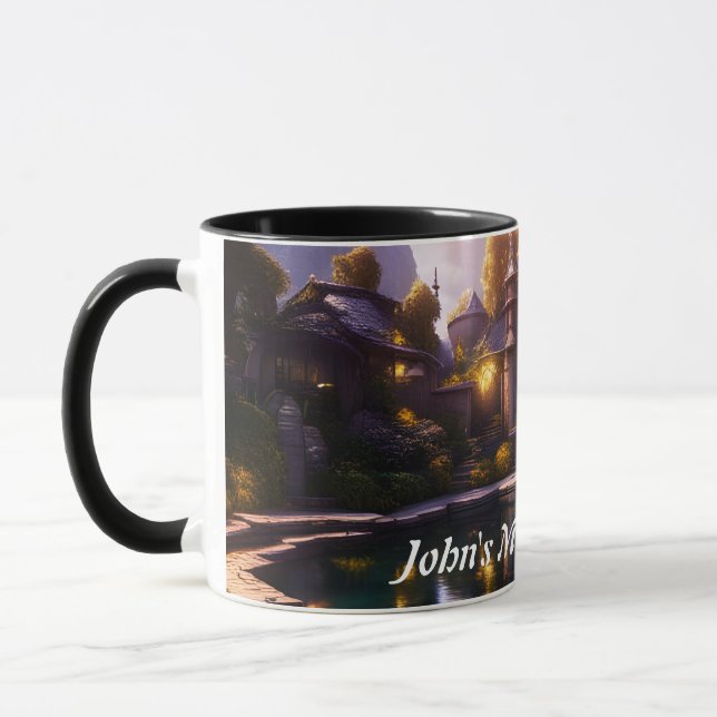 John's Morning Brew Personalized Customizable Mug (Left)