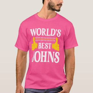 Johns Surname Funny Team Family Last Name World's  T-Shirt