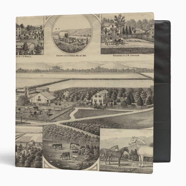 Johnson and Maxell Residences, Kansas 3 Ring Binder (Front/Inside)