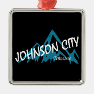 Johnson City Tennessee Mountains Metal Ornament