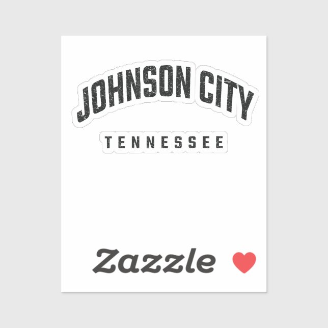 Johnson City Tennessee TN Sticker (Sheet)