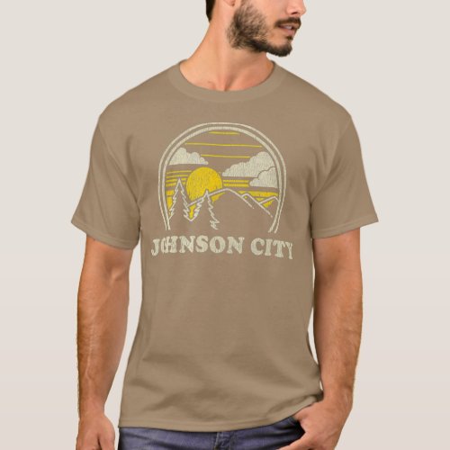 Johnson City Tennessee TN  Vintage Hiking T_Shirt