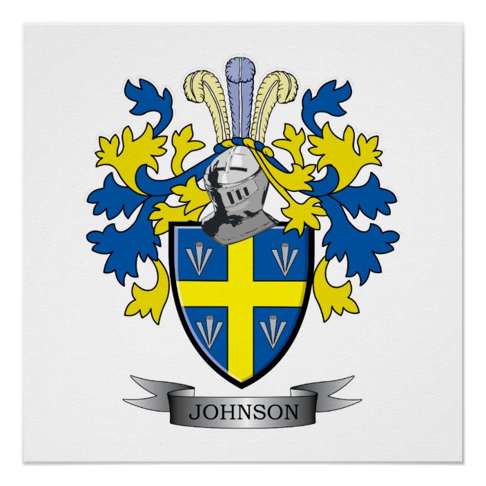 Johnson Coat of Arms Poster
