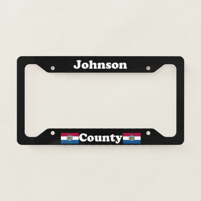 Johnson County Missouri LPF License Plate Frame (Front)