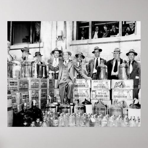 JOHNSON COUNTY NORTH CAROLINA PROHIBITION BUST POSTER