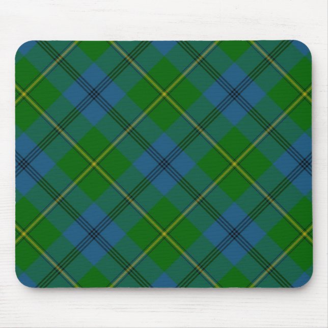Johnson Family \ Clan Tartan Plaid Mouse Pad (Front)