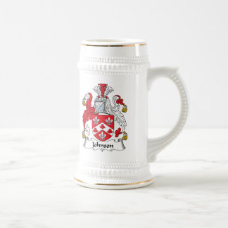 Johnson Family Crest Beer Stein