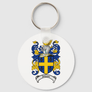 Johnson Family Crest - Coat of Arms Keychain